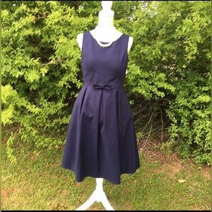 Dress modcloth Liza luxe color  navy L juniors
